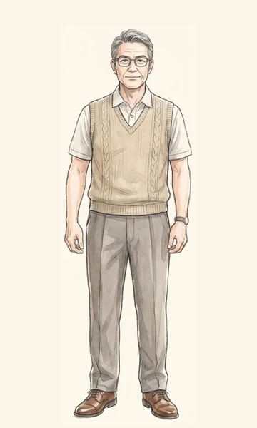 堅吾さんの立ち姿