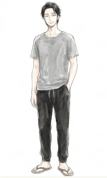 鷹野さんの立ち姿
