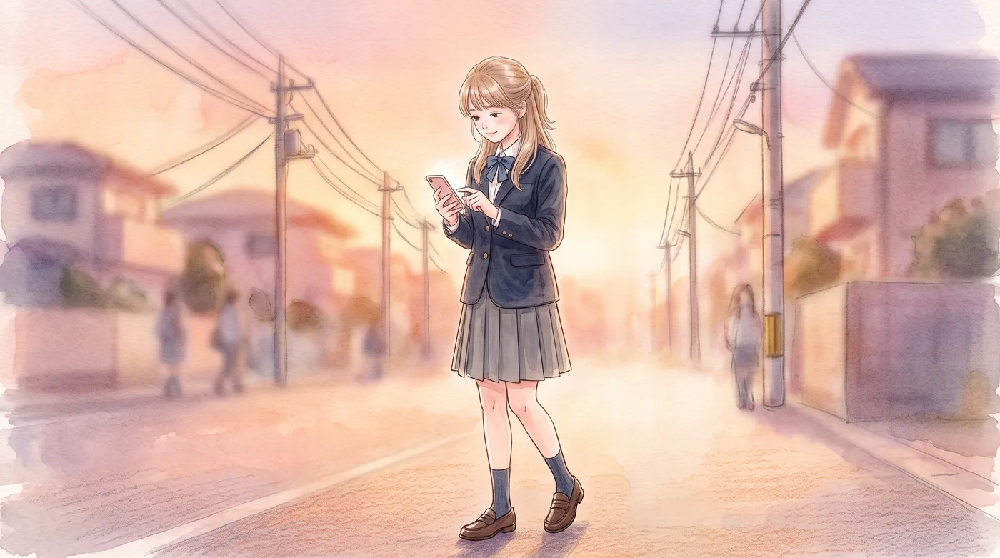 夕暮れの帰り道