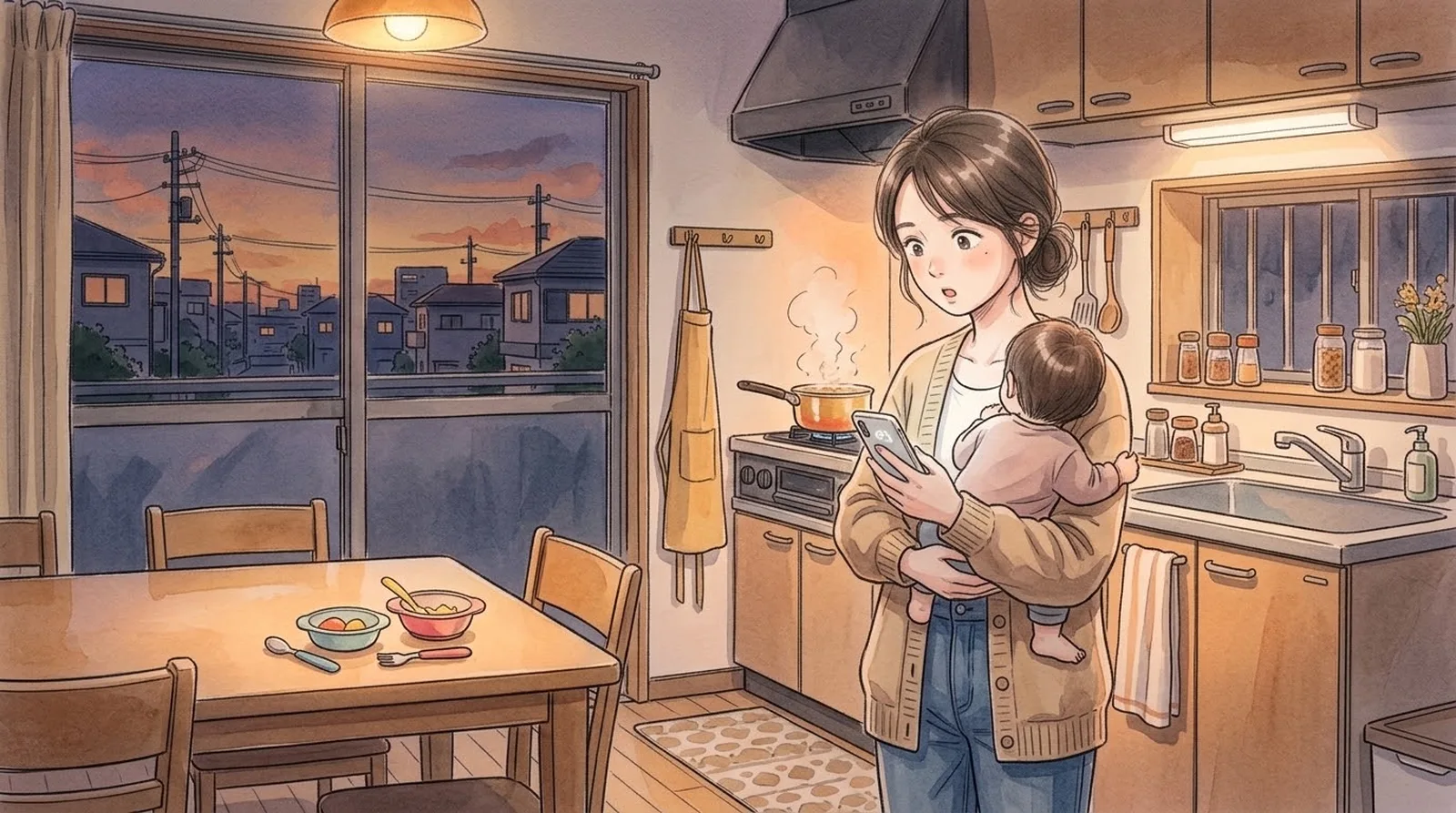 夕方の台所。「あ、これ変だ」